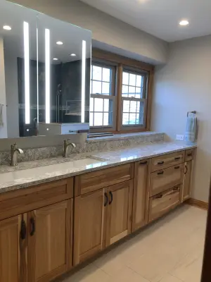 Stone countertop project by Keystone Surfaces