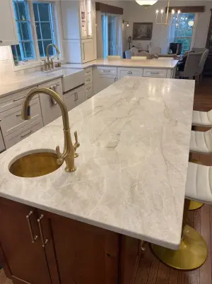 Stone countertop project by Keystone Surfaces