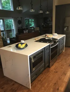 Stone countertop project by Keystone Surfaces